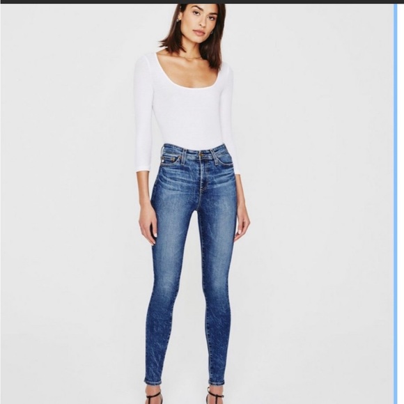 🎉 HP 🎉 AG Super High Waisted (Mila) Jeans - Picture 1 of 7